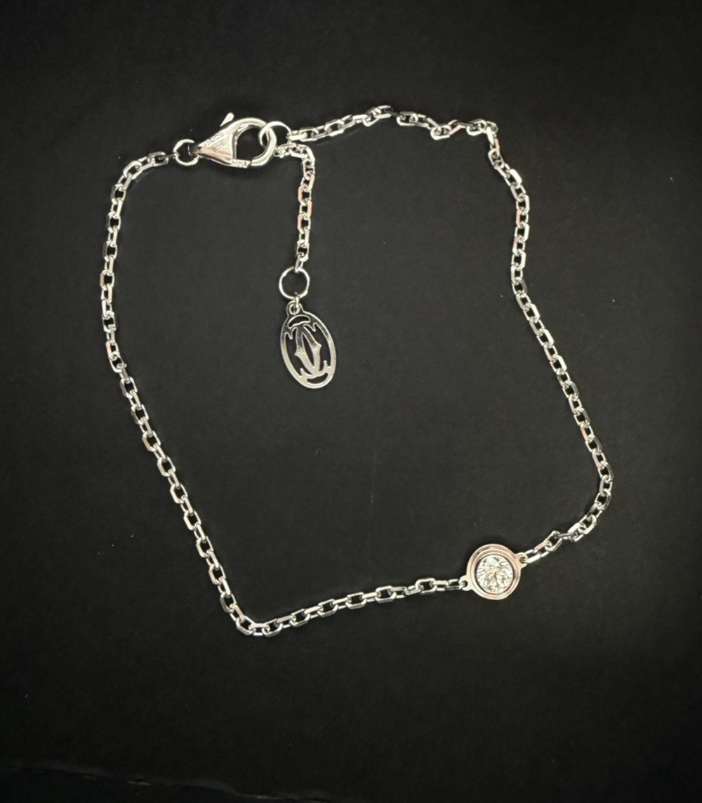 Cartier D'Amour Mini Bracelet in 18K White Gold with Diamond